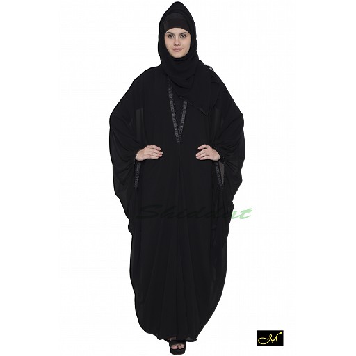 Designer Kaftan abaya- Black color 